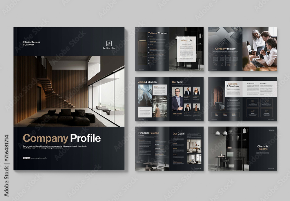 USA Company Profile Design Architecture