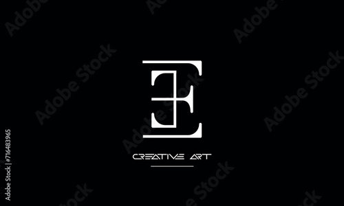 EE, E abstract letters logo monogram photo