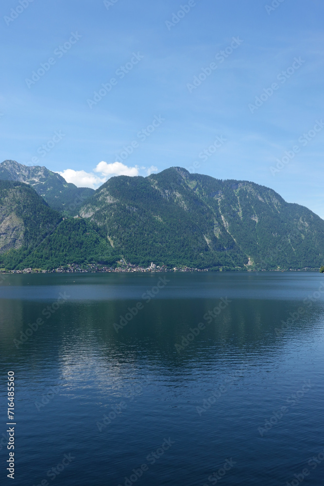 Hallstaetter lake in Upper Austria, the Austrian Alps	