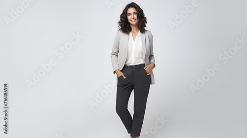 Bussiness Woman in White Background , business woman, white background