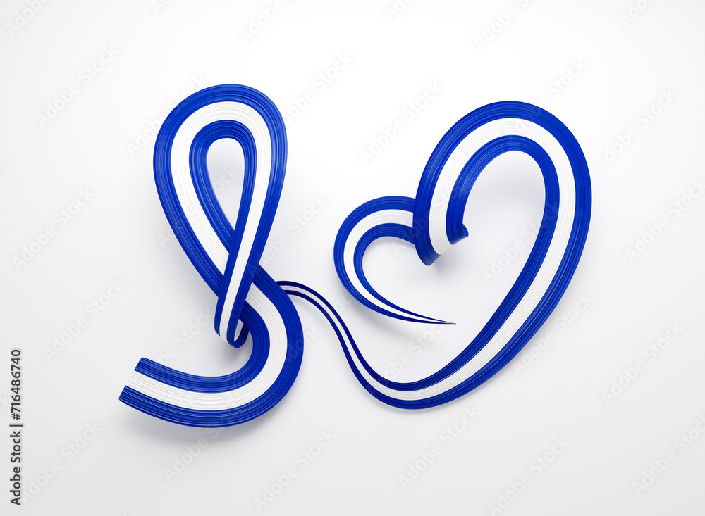 3d Flag Of El Salvador Heart Shape Shiny Wavy Awareness Ribbon Flag White Background 3d Illustration 3d Flag Of El Salvador Heart Shape Shiny Wavy Awareness Ribbon Flag White Background 3d Illustration