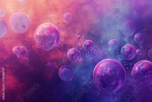 Abstract background made of transparent bubbles