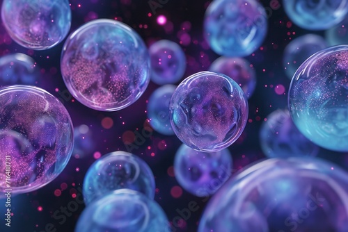 Abstract background made of transparent bubbles