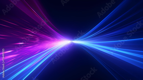 Glowing road speed lines, neon speed abstract background