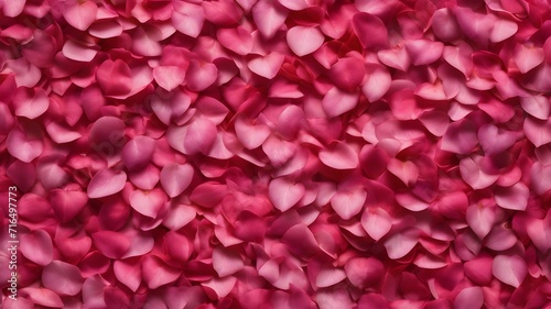 Bright pink rose petals. Pattern of petals.	