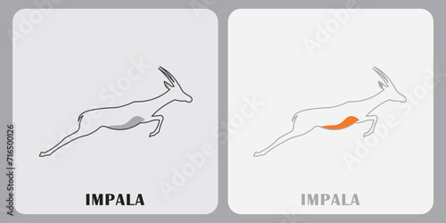 Impala logo design, company logo, vector illustration design