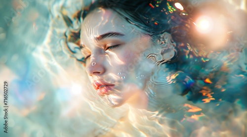 A woman underwater © progressman