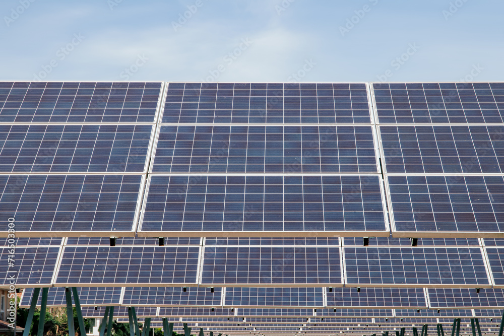 Station solar panel renewable energy clean energy green energy photovoltaic large scale solar panel power station provides supply power to urban, industrial and agricultural sectors and households.