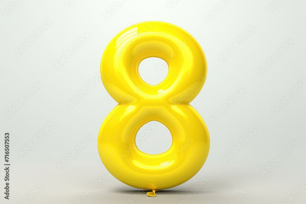 Inflatable balloon in the form of the number eight, festive inflatable balloons Inflatable balloon in the form of the number eight, festive inflatable balloons