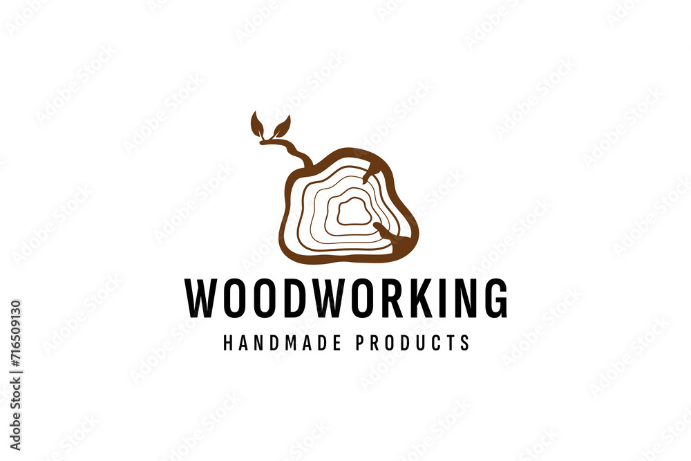 woodworking logo vector icon illustration woodworking logo vector icon illustration