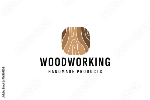 woodworking logo vector icon illustration