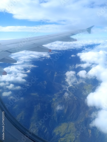 Cuadro en lienzo Vista desde el avión