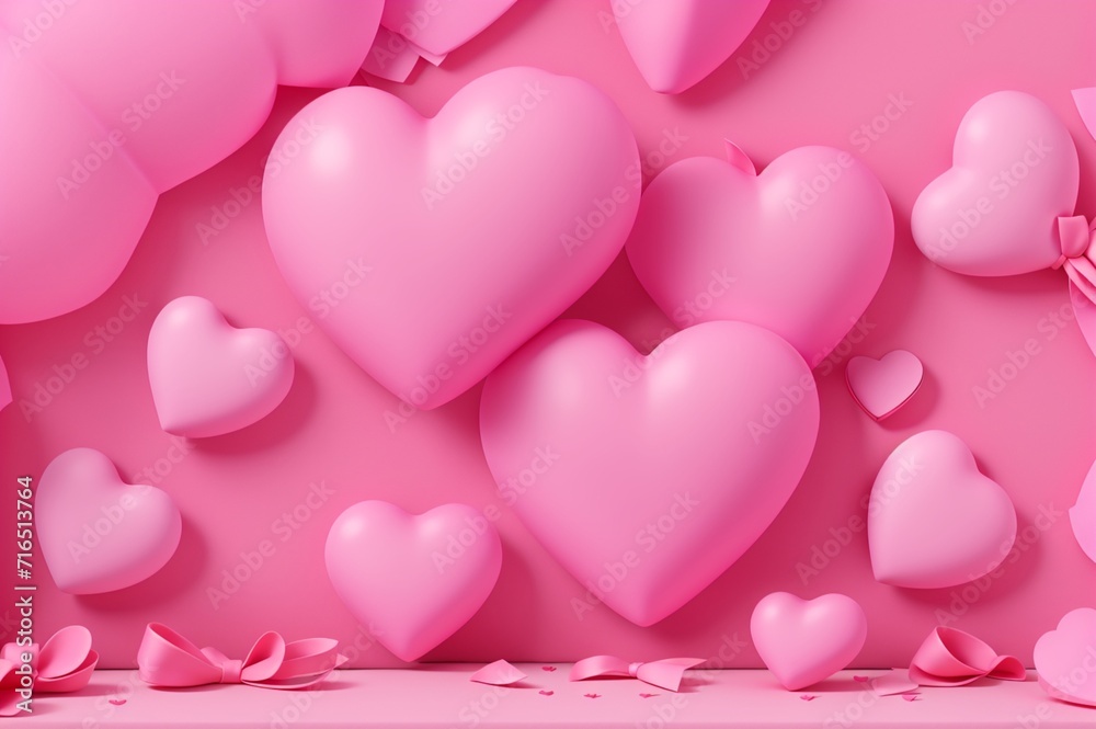pink background for valentine's day