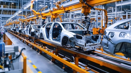 Automated Car Assembly Line - Precision Engineering and Manufacturing