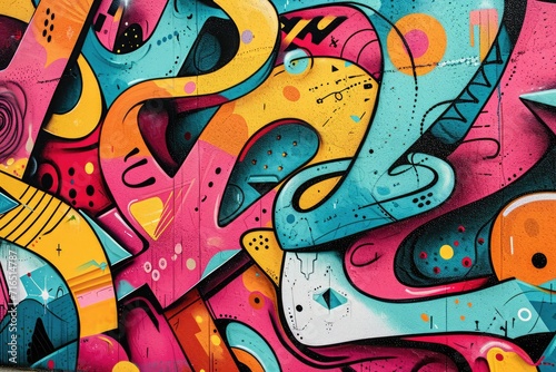 Kaleidoscope on Concrete: An Urban Canvas of Graffiti Mastery