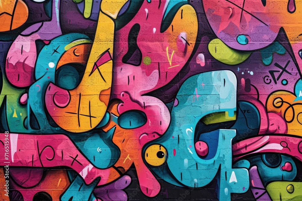 Kaleidoscope on Concrete: An Urban Canvas of Graffiti Mastery