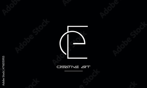 EE, E abstract letters logo monogram