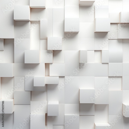 White Wall With a Grid of Squares