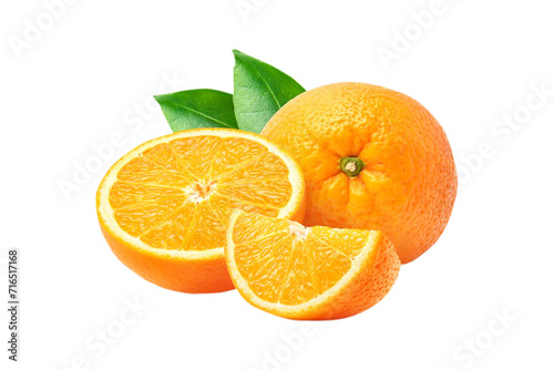 orange with leaf