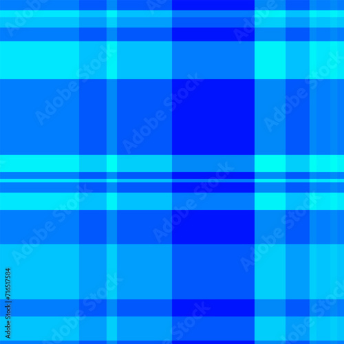 No people background pattern fabric, pastel check seamless texture. Designer vector tartan plaid textile in bright and azure traditional colors.