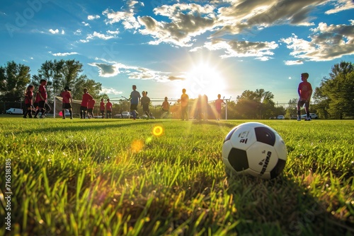 Soccer club training