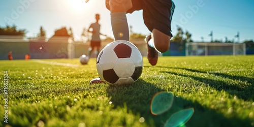 Soccer club training