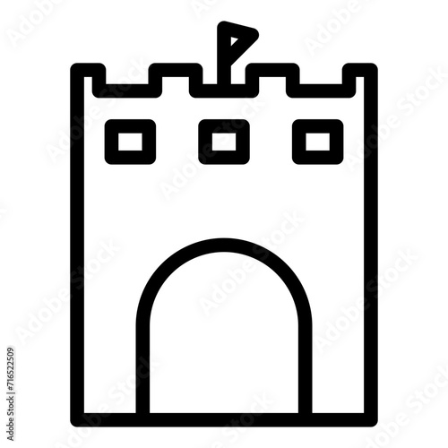 tower fortress catle icon