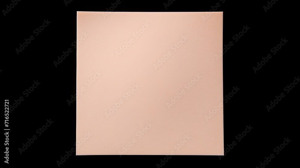 Blush square Paper Note on a black Background. Brainstorming Template with Copy Space Blush square Paper Note on a black Background. Brainstorming Template with Copy Space