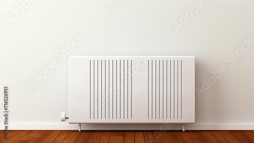 Wallpaper Mural radiator battery heating on the background of the wall Torontodigital.ca