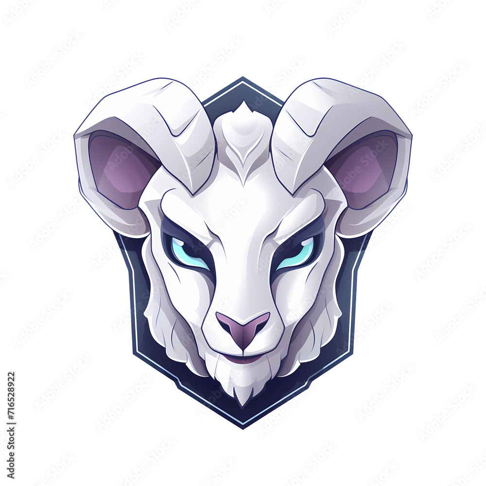 goat esport logo art illustrations