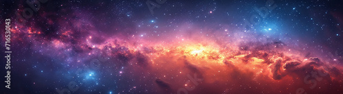 beautiful galaxy wallpaper. AI generative