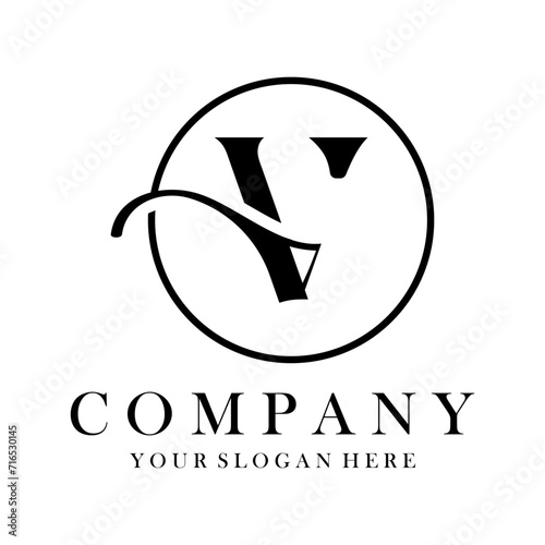 Luxury V Logo Design. V Letter Design Vector.