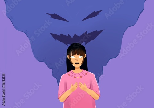 a person with an anxiety disorder who bothers him and feels uneasy