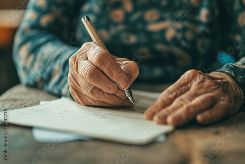 pen and writing on a document