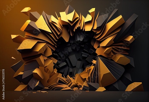 abstract background with stars Generative AI