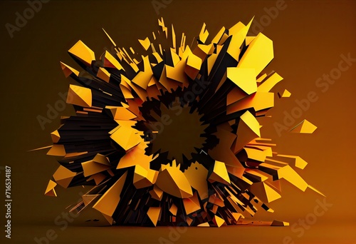 abstract background with stars Generative AI