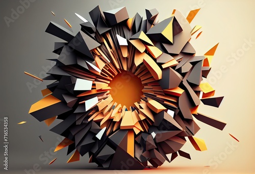 abstract background with stars Generative AI
