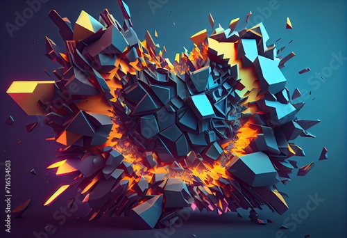 abstract background with stars Generative AI