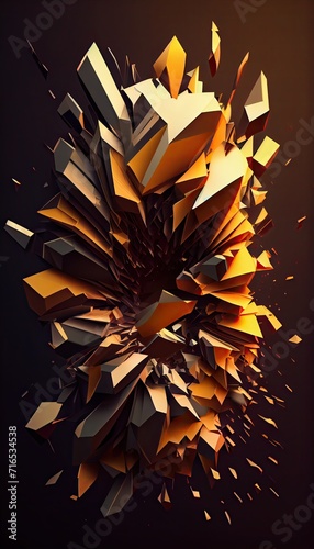 abstract background with stars Generative AI