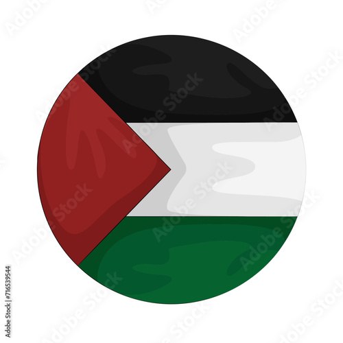 Illustration of Palestine flag 