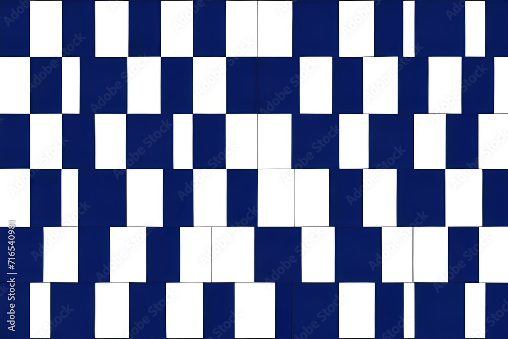 Fototapeta premium blue white Abstract geometric composition