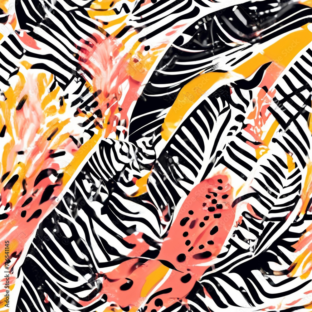 Seamless pattern rtistic with abstract. AI generative Seamless pattern rtistic with abstract. AI generative