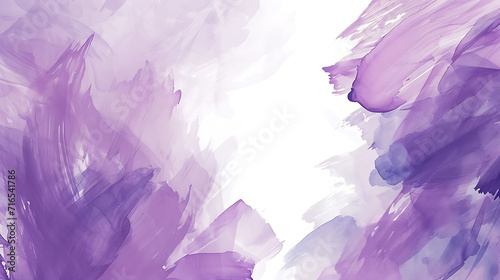 Background with big pastel color of lavender brushstrokes. white center.