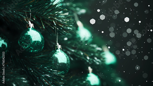 Macro christmas tree background