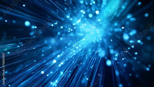 Realistic visual effects of light ray explosion from fiber optic with Luma channel
