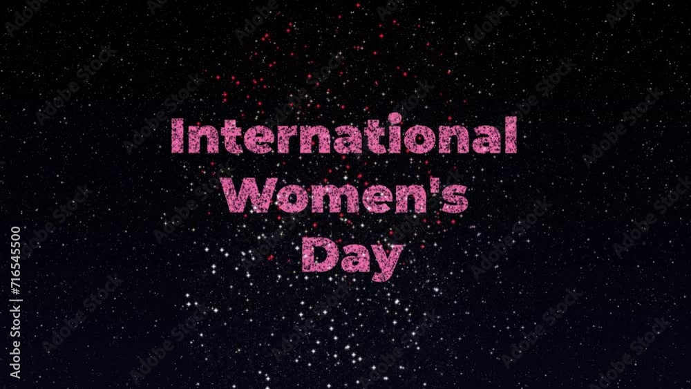 High Quality International Women's day 4k animation for the video element High Quality International Women's day 4k animation for the video element