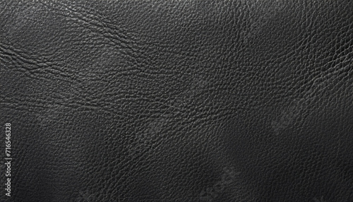 Genuine leather texture background. Dark black, black textures for decoration blank.