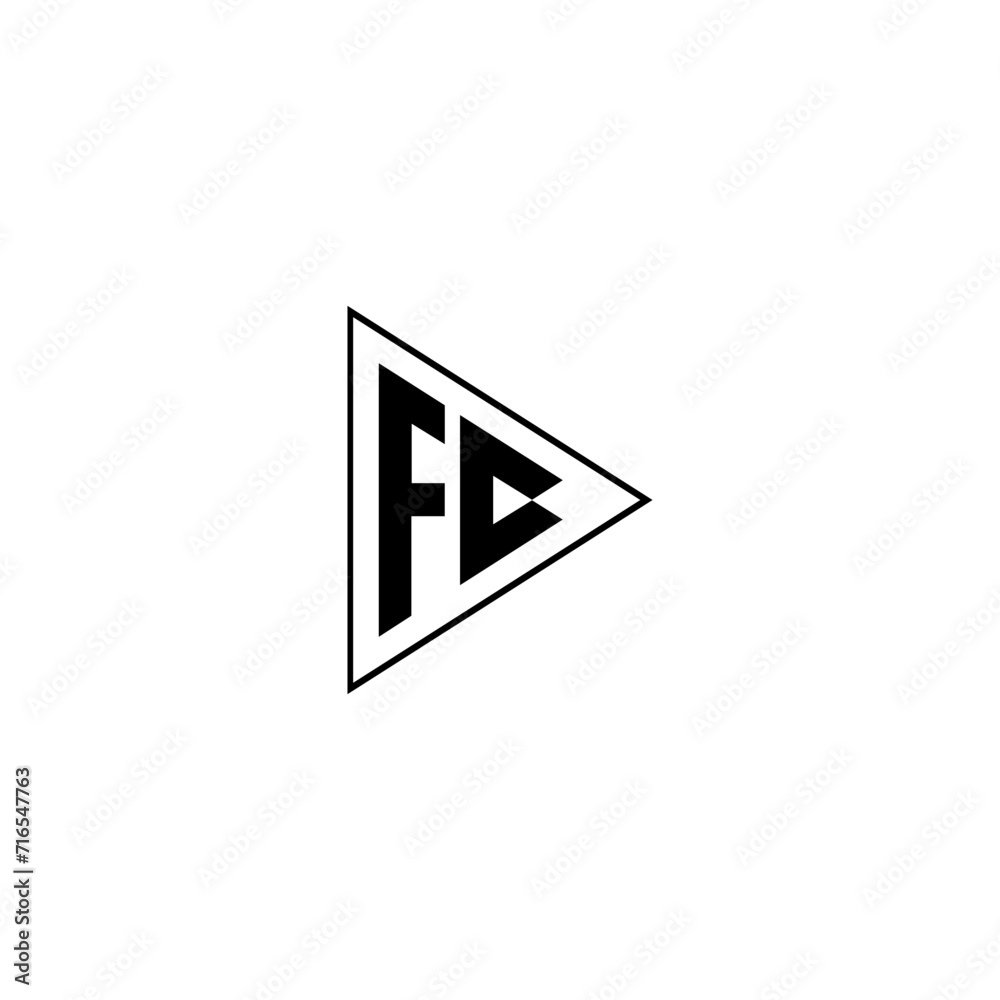 FC logo. F C design. White FC letter. FC, F C letter logo  FC design. Initial letter FC linked circle uppercase monogram logo. F C letter logo FC vector design. FC letter logo design five style.	
