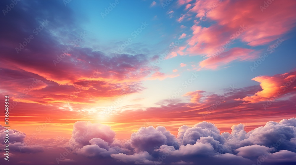 Obraz premium Wonderful sky portrayed in stock photography , Wonderful sky, stock photography