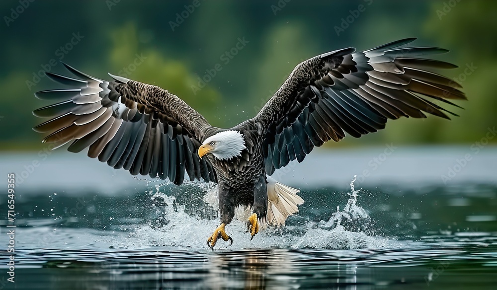 Eagle soaring epitome of bird and animals in wildlife water beneath reflecting nature predator and prey dynamics wild with wings spread in flight beak symbolizing freedom feathers of big bird Eagle soaring epitome of bird and animals in wildlife water beneath reflecting nature predator and prey dynamics wild with wings spread in flight beak symbolizing freedom feathers of big bird